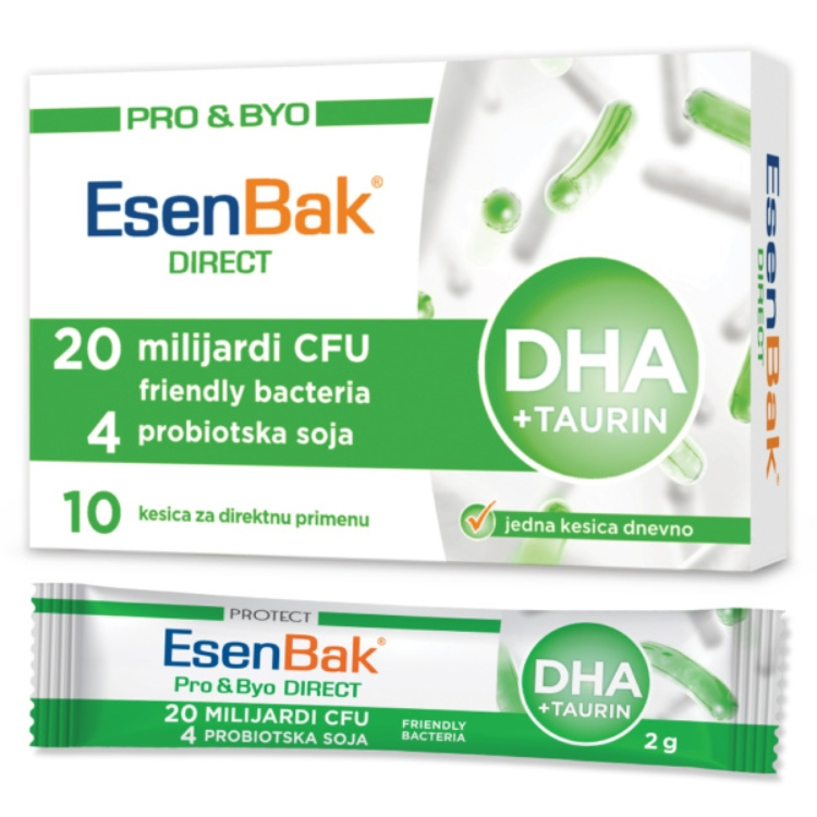 Esenbak Probiotik Direct DHA+Taurin 10 kesica